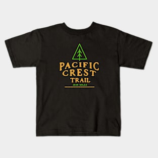 Pacific Crest Trail minimalist design Kids T-Shirt